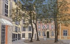 miniature de Tableau naïf - Granick - Place Furstenberg bis